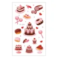 Kids temporary tattoo sticker waterproof cute sweet cake lollipop dessert design sheet for kids - Dessert Cartoon Pattern (EC-031)