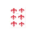 Enfants rouge Nezha autocollant de front tatouage temporaire visage maquillage mignon - CM-010 / 80x60mm