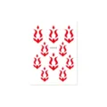 Autocollants de front rouges pour maquillage Hanfu chinois traditionnel, tatouages visage enfants. - Autocollant de Front (CM-036) / 80x60mm