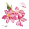 Waterproof pink floral butterfly temporary tattoo sticker fresh body art decal design - CC-128