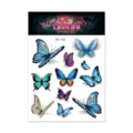 Waterproof 3D colorful butterfly temporary tattoo sticker sheet fashion body art design. - Butterfly Tattoo Sticker (RH-012) / 105x150mm