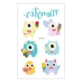 Waterproof cartoon monster temporary tattoo sticker for kids cute animal face body art - Little Monster Style (EC-671)