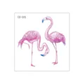 Waterproof watercolor flamingo temporary tattoo sticker for kids face and body art design. - Dynamic Flamingo (CD-013)