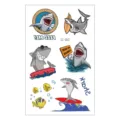 Kids waterproof cartoon shark temporary tattoo stickers sheet for children party fun and gifts. - EC-260