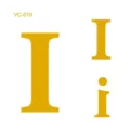 Waterproof metallic gold letter temporary tattoo sticker for party and sports events. - VC-019