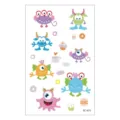 Cute colorful cartoon monster temporary tattoo stickers for kids waterproof fun sheet. - Colorful Little Monster Style (EC-672)