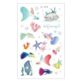 Adesivo per tatuaggio temporaneo impermeabile per bambini con pesci tropicali colorati. - EC-079 / 120*75mm