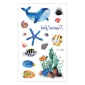 Adesivo per tatuaggio temporaneo impermeabile per bambini con graziosi animali marini. - EC-080 / 120*75mm