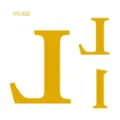 Waterproof metallic gold letter tattoo sticker for sports events and party decoration. - VC-022