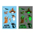 Halloween luminous temporary tattoo stickers for kids, waterproof cute cartoon design sheet. - En-032 (Halloween Tattoo)