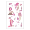 Waterproof children temporary tattoo stickers cute mermaid ocean theme sheet for kids party - EC-764
