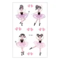Wasserdichte temporäre Kinder-Tattoos Blatt süße Cartoon Ballerina Fee Aufkleber für Mädchen. - Kleine Fee Cartoon Stil(EC-401)