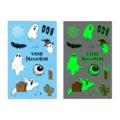 Halloween luminous temporary tattoo stickers waterproof cartoon ghost glowing body art decals - En-035 (Halloween Tattoo)