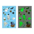 Halloween luminous cartoon sticker ghost skull pumpkin waterproof temporary tattoo sheet - En-036 (Halloween Tattoo)