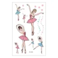 Wasserdichte Kinder Tattoos süße Cartoon kleine Mädchen Ballett temporäre Tätowierungen - Cartoon Ballett Stil(EC-403)
