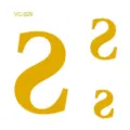 Waterproof metallic gold letter S temporary tattoo sticker for sports and party decoration. - VC-029