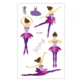 Wasserdichte kinder cartoon balerina temporäre tattooaufkleber süsse tanzende mädchen - Dynamischer Balletttänzer Stil(EC-404)