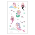 Waterproof cartoon mermaid temporary tattoo sticker cute children body art design for kids fun - Mermaid Style (EC-765)