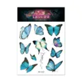 Waterproof 3D butterfly temporary tattoo sticker sheet, colorful body art for fashion wear. - Butterfly Tattoo Sticker (RH-022) / 105x150mm