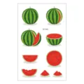 Wassermelone temporäre Tattoos Bogen, süße Frucht wasserdichte Körperkunst Sticker Sommer. - EC-541
