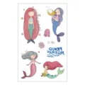 Waterproof cartoon mermaid temporary tattoo sticker sheet for kids cute fun items - Mermaid Style (EC-183)