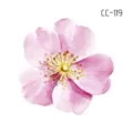 Waterproof pink floral temporary tattoo sticker, fresh watercolor flower face art design. - CC-119