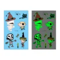 Halloween luminous temporary tattoo stickers for kids, waterproof cartoon design. - En-040 (Halloween Tattoo)