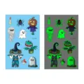 Halloween luminous temporary tattoo stickers waterproof cartoon cute kids body art sticker - En-041 (Halloween Tattoo)