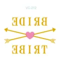 Waterproof gold foil bachelorette party temporary tattoo sticker with bride and arrow design - VC-212