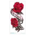 Pegatina de tatuaje de rosa 3D impermeable diseño de tatuaje temporal de brazo colorido - QC-666 / 210*100mm