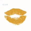 Gold Lip Kiss Temporary Tattoo Sticker Waterproof Bachelorette Party Body Art Makeup - VC-219