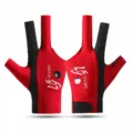 Gants de billard respirants demi-doigt 3 doigts ouverts queue de billard antidérapant - Main Gauche et Droite V3 Rouge