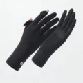 Guanti protezione solare donna seta di ghiaccio anti-UV ciclismo traspirante lungo - Nero Logo K Esteso