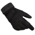 Black tactical full-finger gloves for outdoor cycling, hiking, and military training sports. - M / Black Hawk Full Finger Black