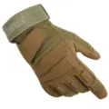 Men tactical full finger gloves for outdoor sports cycling hiking combat training gear detail. - M / Black Hawk Full Finger Army Green