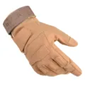 Tactical full finger gloves outdoor sports anti-slip military combat hiking gloves in khaki color - M / Black Hawk Full Finger Sand
