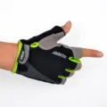 Halve vinger fiets handschoenen, ademende fitness mountainbike antislip handschoen. - S / Zwart Groen