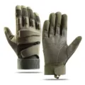 Full finger tactical gloves for outdoor sports, cycling, hiking, non-slip army green design. - M / A08-YQ Green
