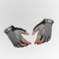 Ademende vingerloze fietshandschoenen ideaal voor mountainbiken, fitness en buitensport. - S / Grijs