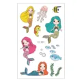 Cute mermaid temporary tattoo sticker sheet kids waterproof body art design variant style - Mermaid Style (EC-184)