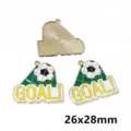 Football goal alloy charm pendant DIY jewelry making 26x28mm sports keychain accessories - Football 4