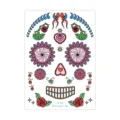 Halloween temporary face tattoo sticker sugar skull waterproof face art party makeup decor - LC-950 / 210*150MM