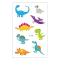 Waterproof cartoon dinosaur temporary tattoo stickers for kids, cute animal body art sheet. - EC-730 / 120*75mm