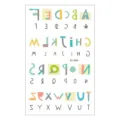 Kids alphabet cartoon tattoo sticker sheet with colorful letters for children daily fun. - Alphabet Letter Style (EC-694)