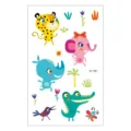 Kids cartoon animal temporary tattoo sticker cute monster body art sheet for kids fun - Wildlife Animal Style (EC-581)