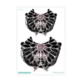 Halloween Waterproof Temporary Face Tattoo Sticker Gothic Rose Window Dark Art Sheet - LC-927 / 210*150MM