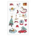 Waterproof Christmas temporary tattoo stickers with cute cartoon designs for kids party fun. - EC-841