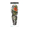 Adhesivo de tatuaje temporal impermeable para brazo completo con carpa koi loto y estilo mecánico - Carpa Punk Mecánico (AC-024)