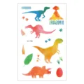 Waterproof cartoon dinosaur temporary tattoo stickers for kids, safe body art decals. - EC-738 / 120*75mm