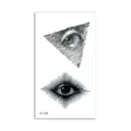 Temporary tattoo sticker minimalist black eye design waterproof body art sticker for men women - Eye Illustration(HC-238) / 60*105mm